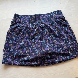 Prince NWOT Tennis Print Skort Blue